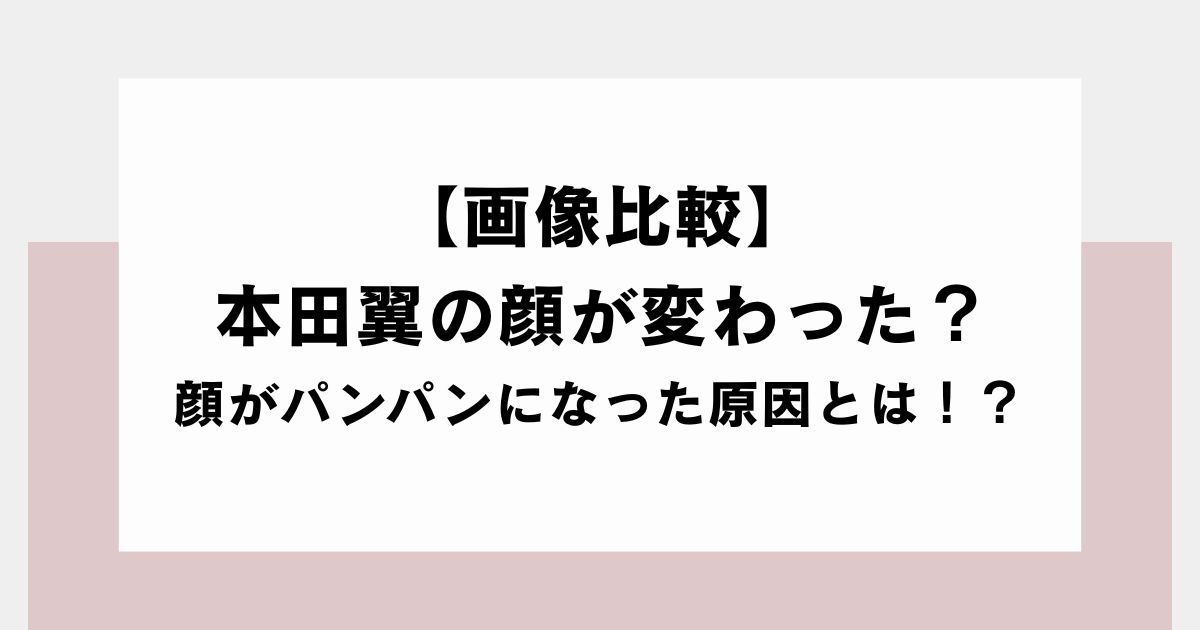 【画像比較】 本田翼の顔が変わった？